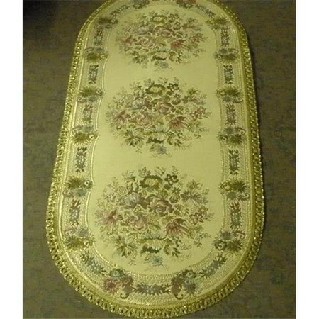 TAPESTRY TRADING Tapestry Trading NO1446 14 x 46 in. Begium Table Runner Noella NO1446